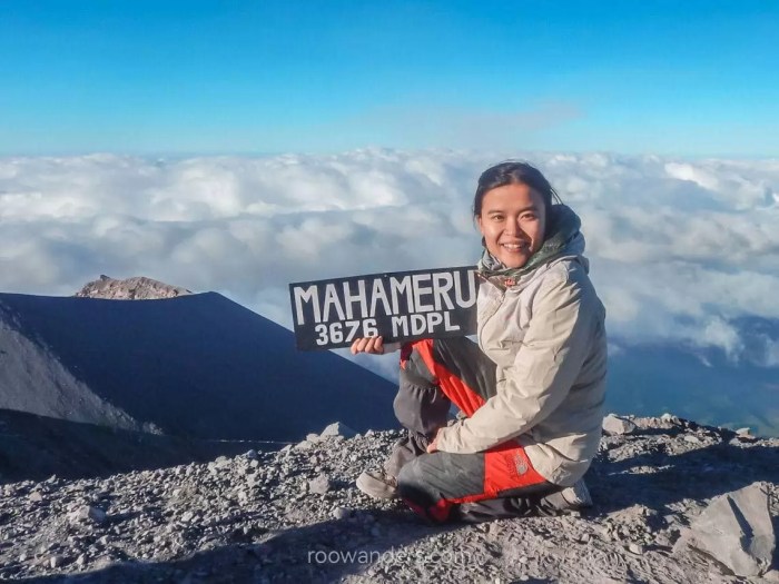 Menghabiskan Waktu di Puncak Gunung Semeru untuk Solo Traveler