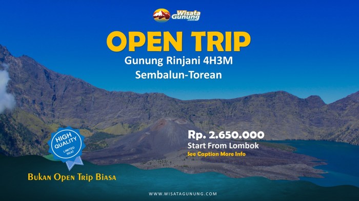 Liburan Asyik di Gunung Rinjani untuk Solo Traveler