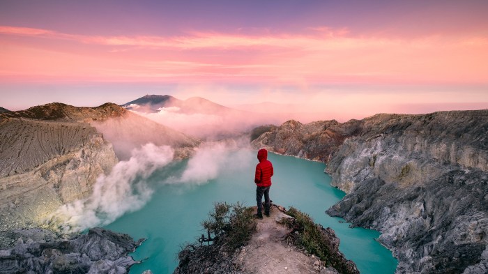 Banyuwangi ijen wisata crater jawa timur liburan viajes turismo